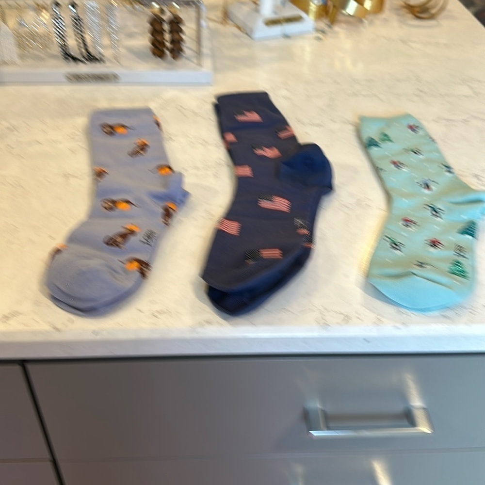 J Crew 3 pack Holiday socks​